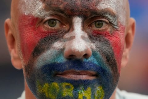 A Slovakia fan